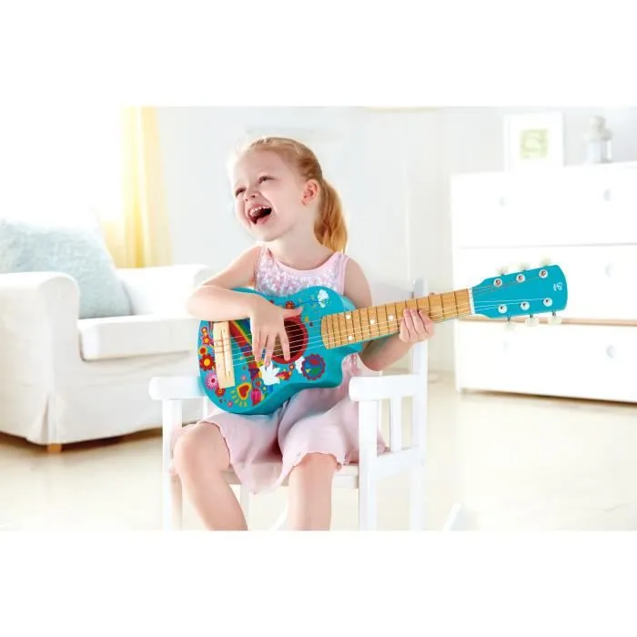 Mini-Guitare Flower Power-0