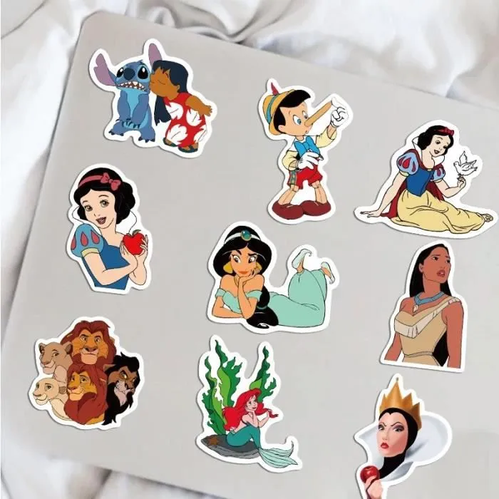 Autocollant Disney Princesses - Generique - 25pcs/lot - Décoration téléphone portable - Loisir créatif-1