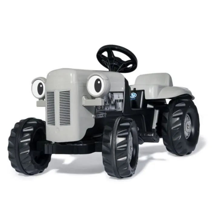 Tracteur à pédales RollyKid Little Grey Fergie avec remorque grise - ROLLY TOYS - Pour enfants à partir de 2 ans-1