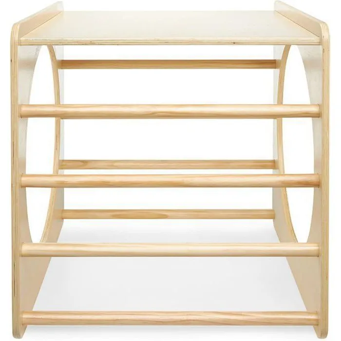 Cube d'escalade en bois - Jouet Montessori - Jouet à Bascule - Utilisation intérieure/extérieure - Max 80 KG-5