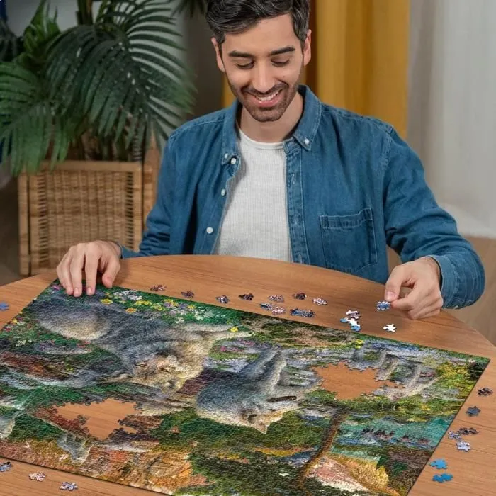 Puzzle 1500 pièces Loups au printemps, Adultes & enfants dès 14 ans, Puzzle de qualité supérieure 80x60cm, 12000719, Ravensburger-2