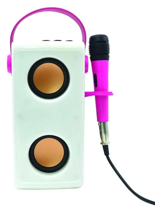 Puissante enceinte Bluetooth® lumineuse Barbie avec micro-1