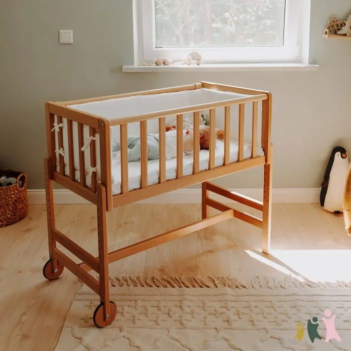 Lit bébé - Geuther - 1123 7 ROH OM - 99x52x87.3 cm - Bois massif - 1 place-3