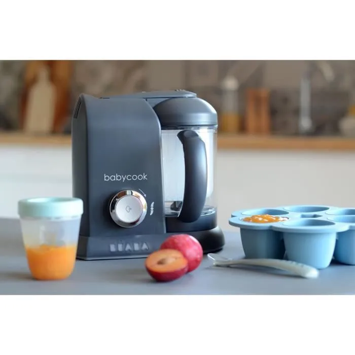 BÉABA - Babycook Solo - Robot Bébé 4 en 1 Mixeur-Cuiseur - Cuisson Vapeur - Dark Grey-1