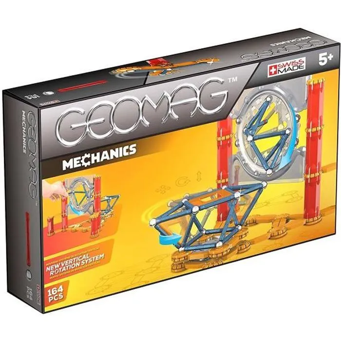 GEOMAG MECHANICS Jeu de Construction Magnétique 164 pcs-0