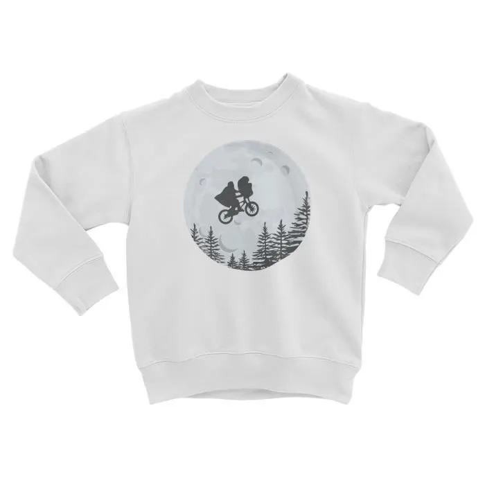 Sweatshirt Enfant Extraterrestre Vélo Volant Lune Cyclisme Film-0