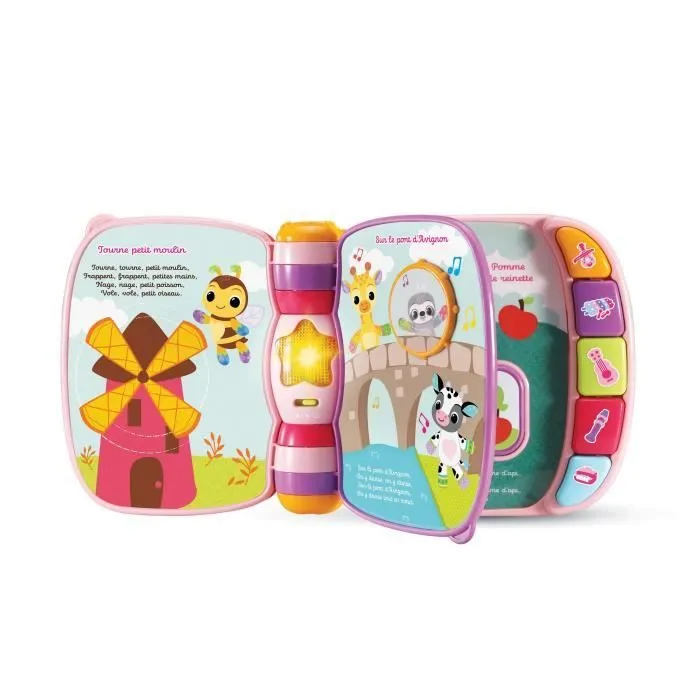 VTECH BABY - Super Livre Enchanté des Baby Loulous - Rose-1