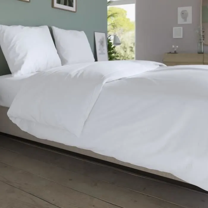 Housse de couette DODO - 240x220 cm - Coton - Antibactérien - Blanc-5