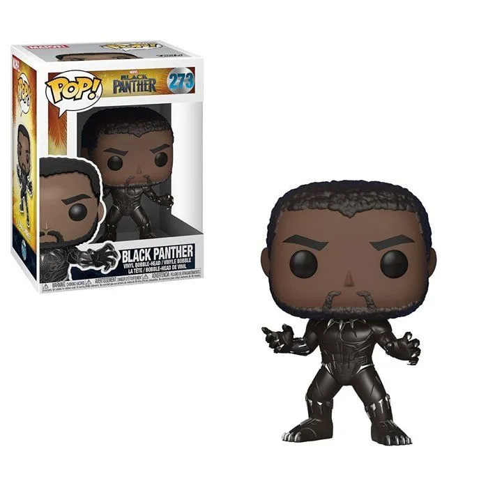 Figurine Funko Pop! - Marvel - Black Panther - 10 cm - Noir - Sous licence officielle-1