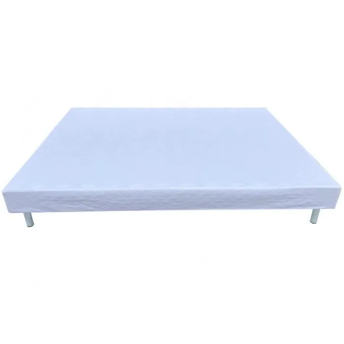 Pack Complet Matelas 140x190 cm + sommier + Pieds - ENSEMBLE SOMMIER MATELAS-3