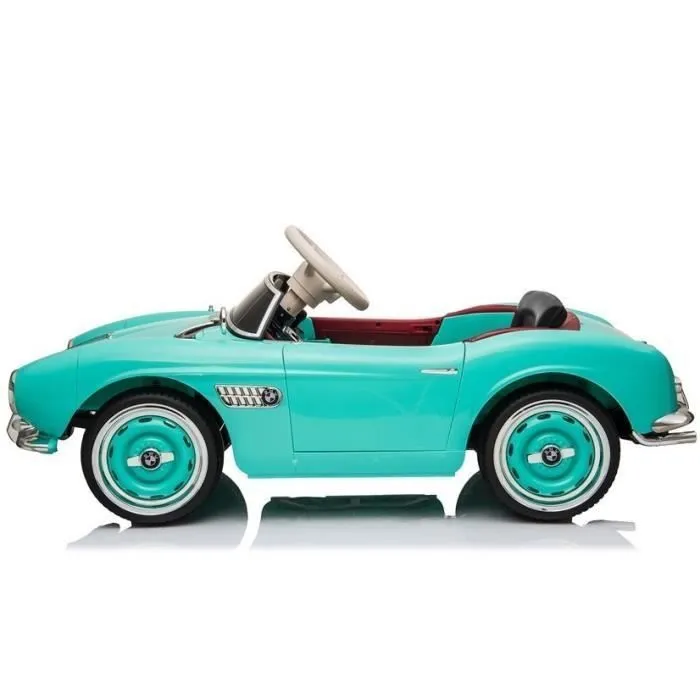 Voiture électrique pour enfants Bmw 507 Vert, Télécommande 2,4 GHz , Motor: 2 x 45W, Siège en similicuir (LE4601)-3