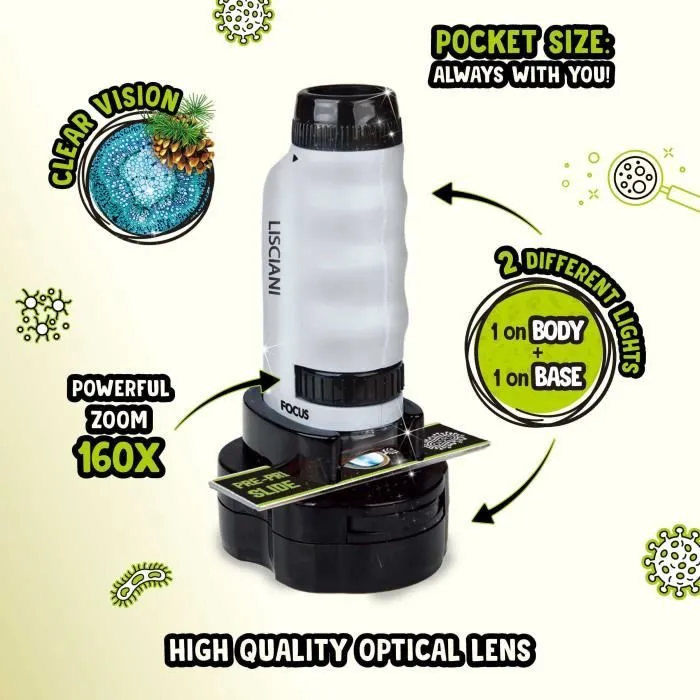 Microscope Portable - I'M A GENIUS - Grossissement puissant-2