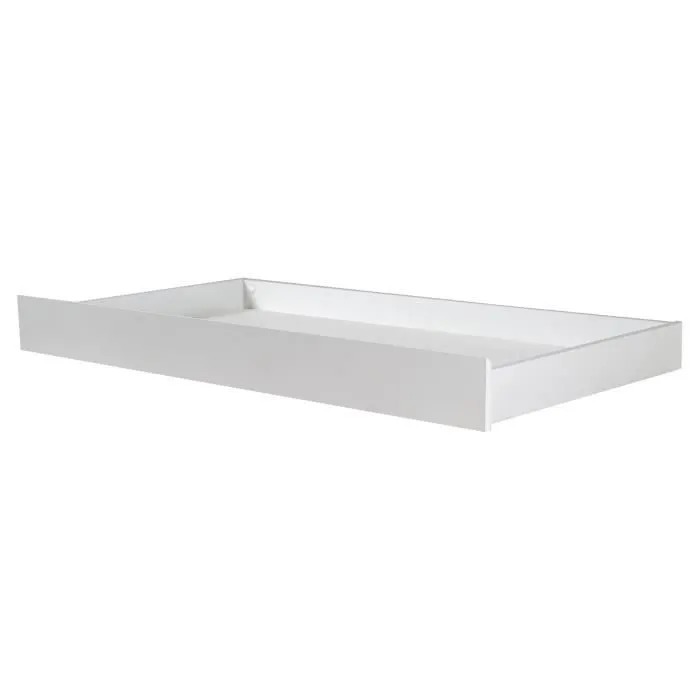 Lit Bébé Olaf 70x140 cm - ROBA - Transformable en lit junior - Tiroir de rangement - Bois Blanc / Effet Bois-3