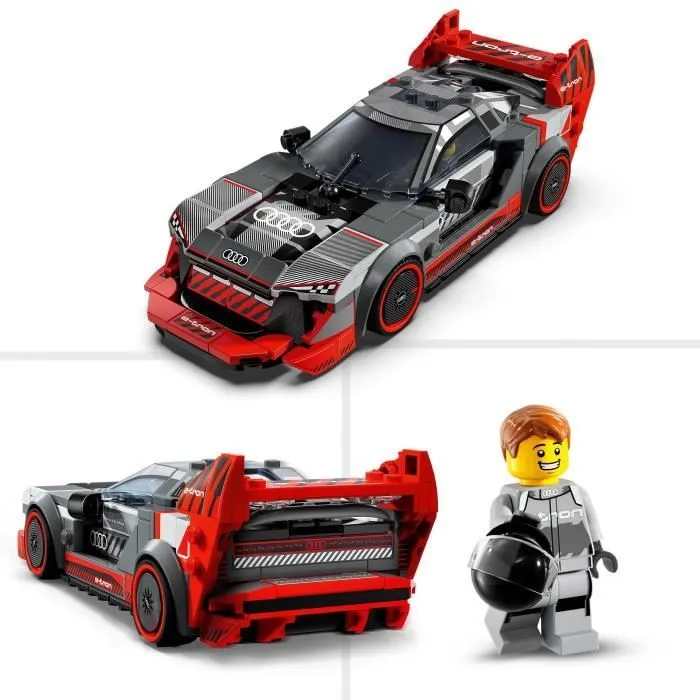 LEGO Speed Champions 76921 Voiture de Course Audi S1 e-Tron Quattro, Véhicule Jouet-2