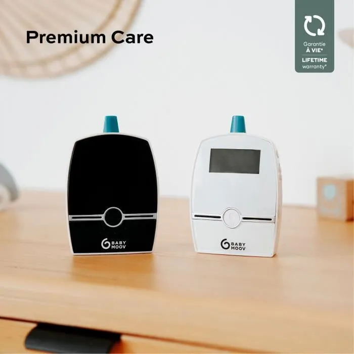 Babymoov Babyphone Audio pour bébé Premium Care , Basse puissance d'émission d'ondes, Veilleuse, Berceuses, Talkie-Walkie-1