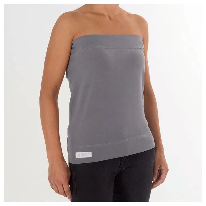 CANDIDE - Bandeau Peau à Peau Tube Gris, Tissus Doux, Apaise Bébé, Renforce Lien Parent Bébé, Favorise La Lactation, 0-3 mois (S/M)-4