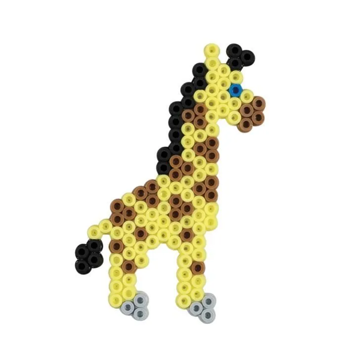 HAMA - Boite perles à repasser Les animaux du zoo - 2000 perles - Loisirs créatifs dès 5 ans-1