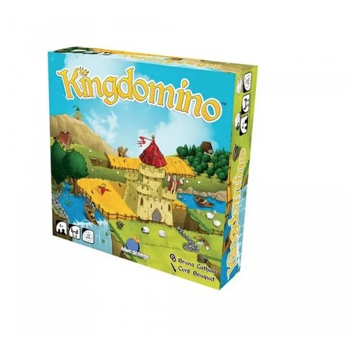 Jeu de réflexion Kingdomino - BLUE ORANGE - Modèle Kingdomino - 2 joueurs ou plus - Adulte - Bleu-0