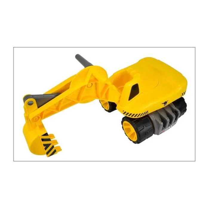 Véhicule miniature - SMOBY - BIG MAXI Pelleteuse - Bras articulé - Roues silencieuses - Jaune-5