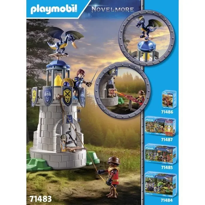 PLAYMOBIL 71483 Novelmore Tourelle des chevaliers de Novelmore avec dragon-3