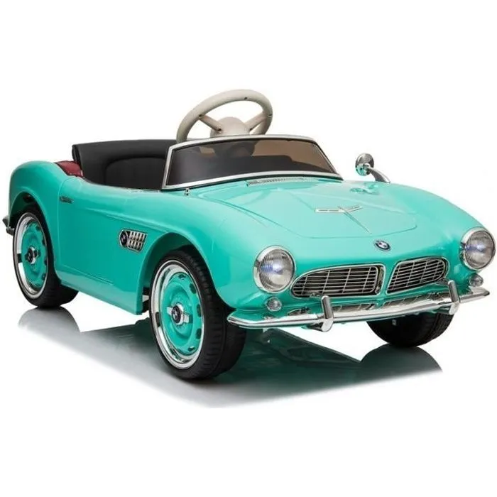 Voiture électrique pour enfants Bmw 507 Vert, Télécommande 2,4 GHz , Motor: 2 x 45W, Siège en similicuir (LE4601)-0