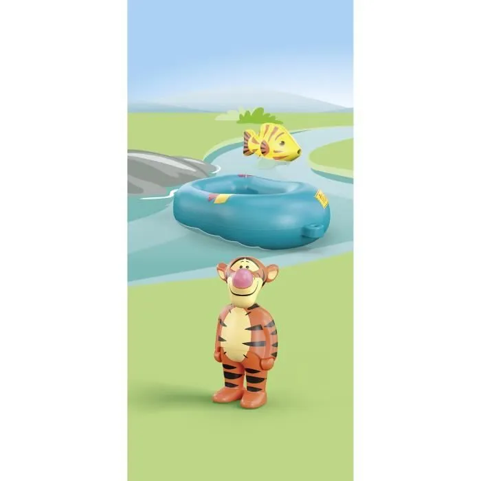 PLAYMOBIL Junior 71704 Tigrou avec canot, Flotte dans l'eau, Jouet pour le bain, Junior & Disney, Dès 12 mois-2