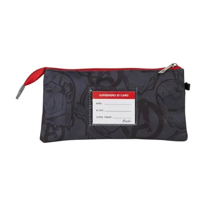 Trousse - MARVEL - Avengers - 3 Compartiments - Zippée - Mixte-1