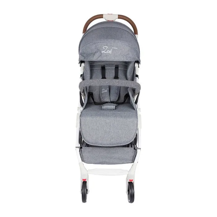 Poussette compacte ZOE White & Grey-4