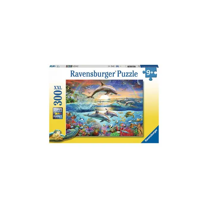 Puzzle 300 pièces XXL - Ravensburger - Le paradis des dauphins - Paysage et nature - Multicolore - 9 ans-0