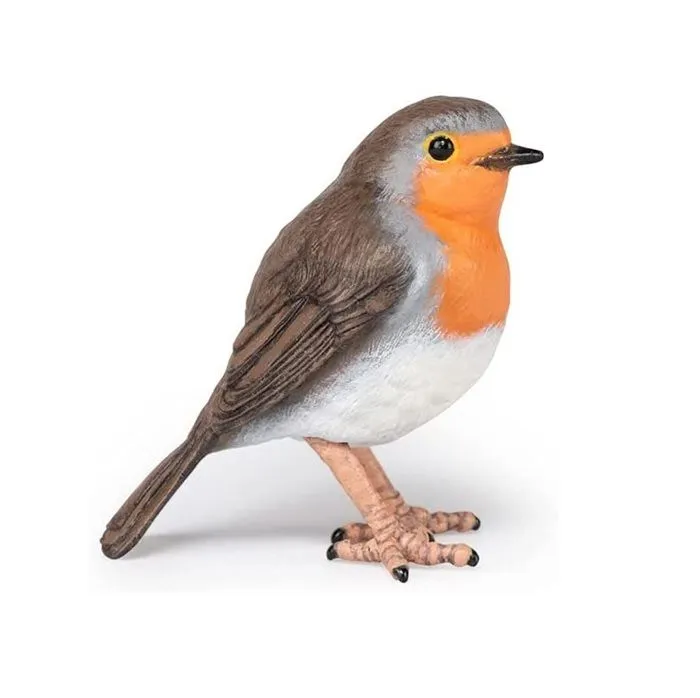 Figurine - PAPO - Oiseau Rouge-gorge - Peinte à la main - Intérieur-3