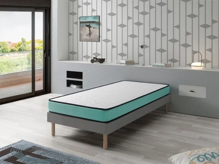 Matelas 80x180 LIT ENFANTS Épaisseur 14 CM CONFORT PRO Ergonomique, Respirant, Mémoire. Idéal pour lit gigogne-2