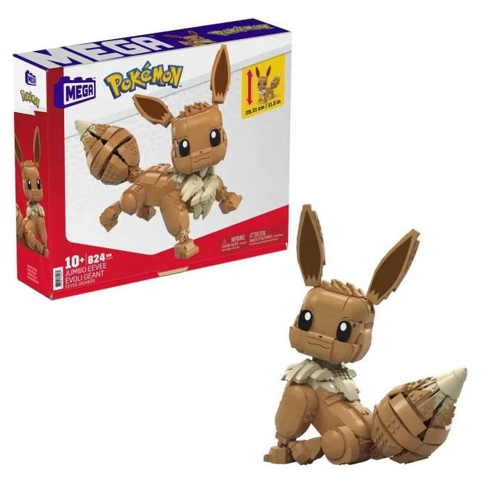 Mega Construx - Pokemon Evoli Géant - Briques de construction - 10 ans et + GMD34-0