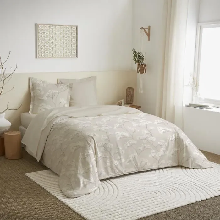 Parure de draps 4 pièces pour lit 160 x 200 cm "Grande largeur" Landscape naturel-0