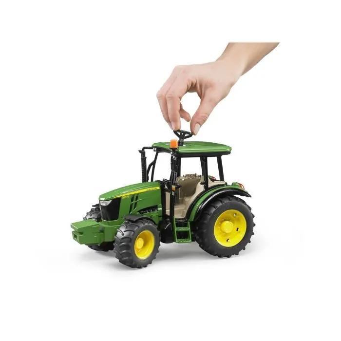 Tracteur John Deere 5115M - BRUDER - Avec poids à l'avant et volant additionnel - Pour enfant de 4 ans et plus-1