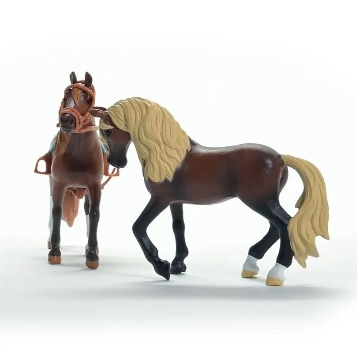 Mes Premiers chevaux Paso Péruvien, Figurines 2 chevaux, SCHLEICH 42738 Horse Club, dès 5 ans-2