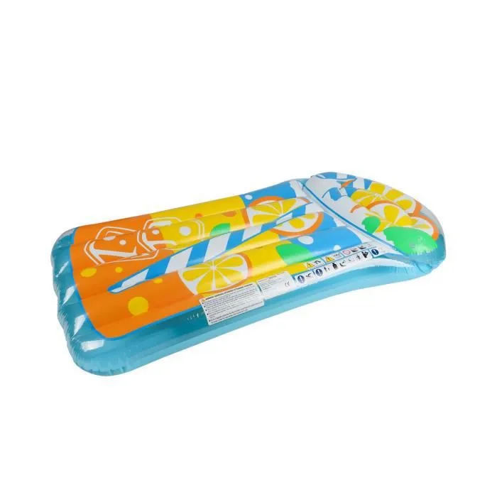 Matelas Gonflable d'Eau Géant - Air My Fun - Thé Citron 185 x 100 cm - Ultra Confort - Piscine & Plage-1