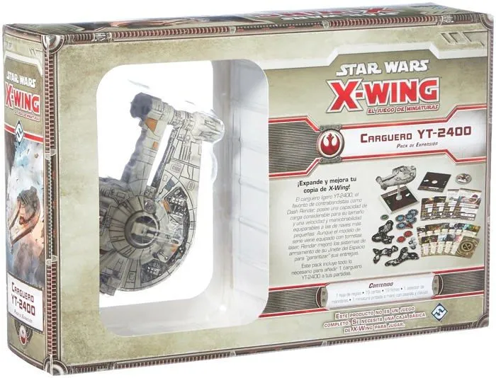Vaisseau spatial miniature Star wars - SWX23 - EDGE JUEGOS X Wing CARGUERO YT 2400-1