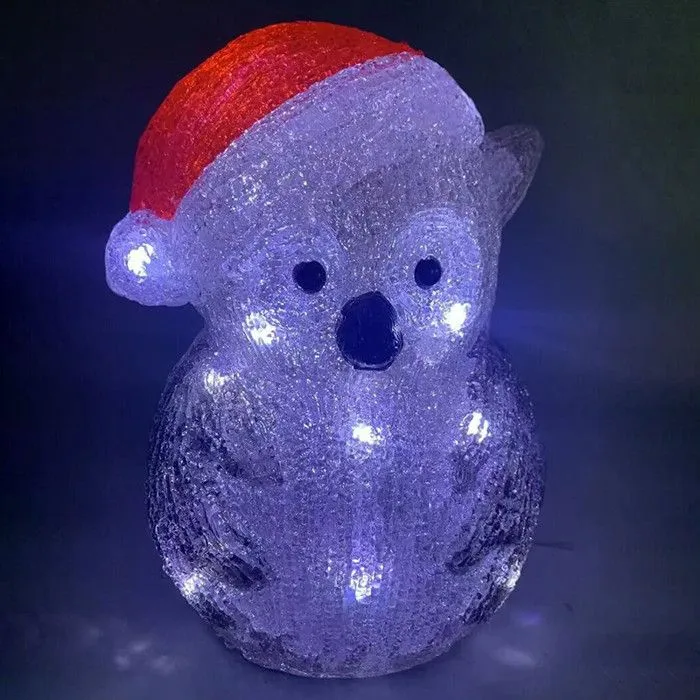 Hibou lumineux extérieur H24cm 20 LED + transfo Feeric lights & christmas-1