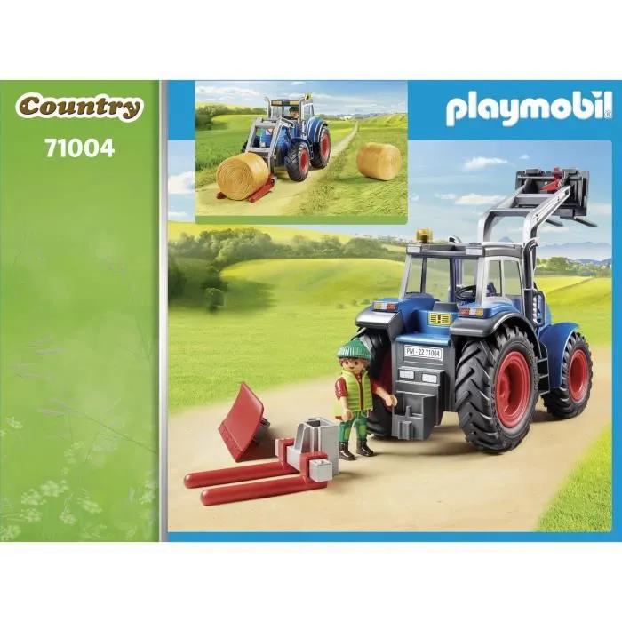 PLAYMOBIL - 71004 - Country La Ferme - Tracteur robuste et outils interchangeables-4
