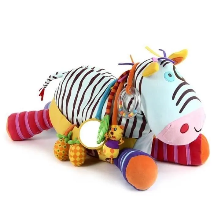 Doudou et jouet d'éveil BAWI Mon Grand Zèbre - Garçon et Fille - A partir de 3 mois-1