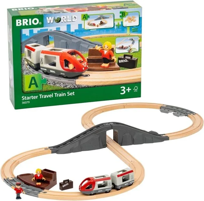 BRIO Circuit en 8 voyageurs - Pack A-7312350360790-A partir de 3 ans-1
