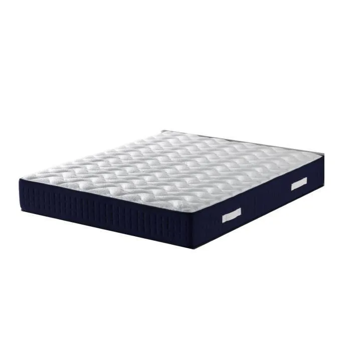 Lot de 2 Matelas 70x190 benjamin a Ressorts 3,5 cm Memoire de Forme 75 Kg-m3 2 Aleses Hauteur -- 30,5 cm - Accueil Moelleux-0