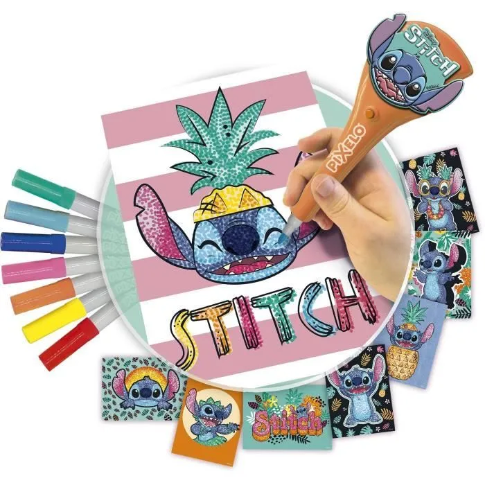 JOUET - LANSAY - Pixelo Stitch - 8 illustrations - Multicolor - Dès 6 ans-2