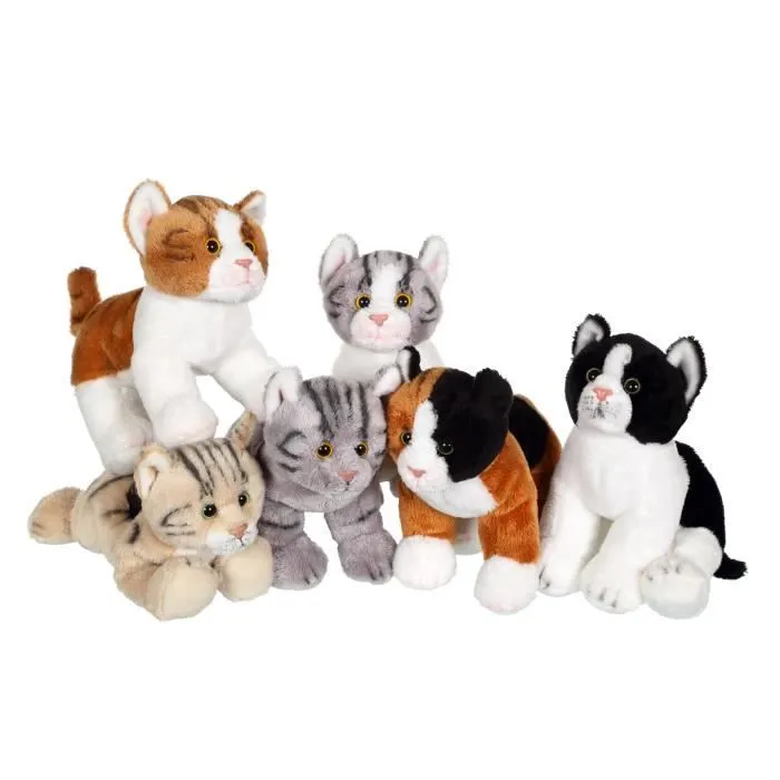 Gipsy Toys - Peluche Chat noir et blanc-3