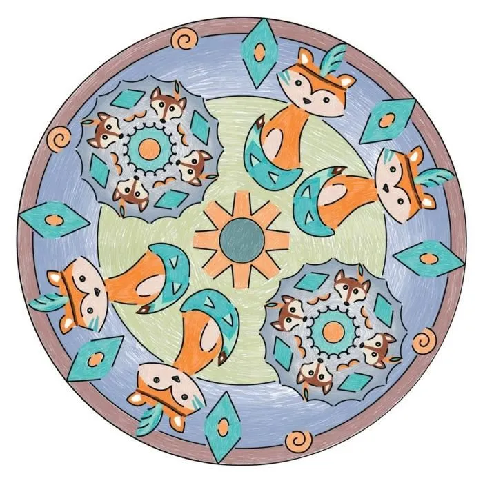 Ravensburger - Mandala Designer - Pochoirs et crayons inclus - Boho Style - Jeu créatif dès 6 ans-4