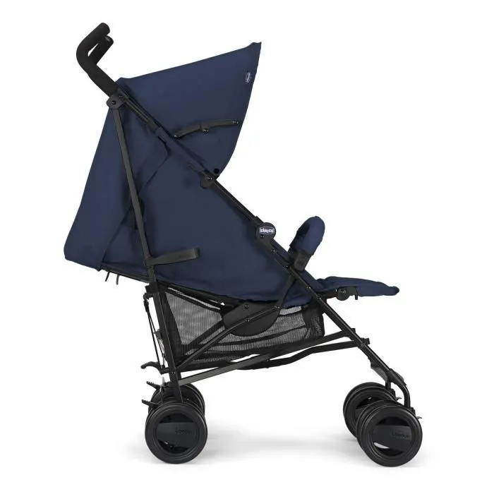 Bebeboutik CHICCO Poussette canne London Up 0 36 mois Jusqu a 15kg Dossier inclinable Arceau de securite Bleu Passion