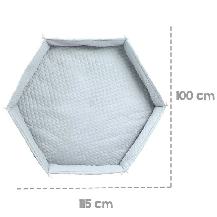 Tapis de parc bébé roba Style - ROBA - Bleu clair - Rembourrage latéral sécurisé - Doux et hydrofuge-3