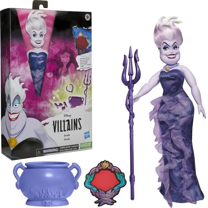 Poupée Ursula - HASBRO - Disney Princesses - 28 cm de haut - Collectionnez-les tous !-0
