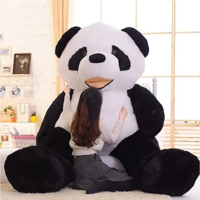 Bebeboutik Bananair Peluche Nounours Doudou geant e Panda 200cm Ultra Douce