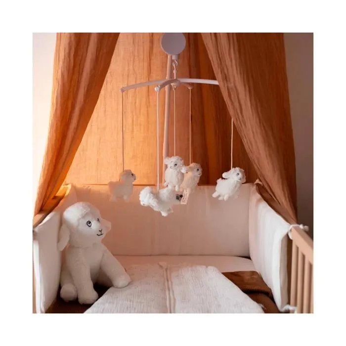 Mobile Musicale Bébé Mouton Trois Kilos Sept - Ecru-2